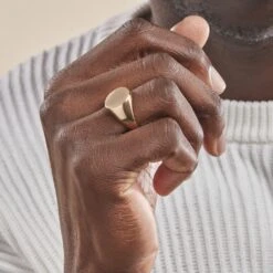 Chevalière Plaqué Or Jaune Aureliano -Bijouterie Pas Chère FQHHJW0153 model1