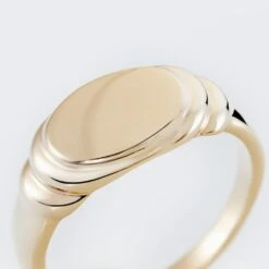 Chevalière Plaqué Or Jaune Eliseo -Bijouterie Pas Chère FQHHJW0154 view3