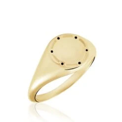 Chevalière Plaqué Or Jaune Hadrian