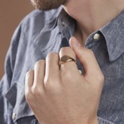 Chevalière Plaqué Or Jaune Hadrian -Bijouterie Pas Chère FQHHJW0157 model1