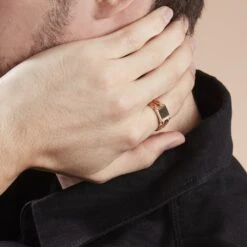 Chevalière Tobias Plaqué Or Jaune -Bijouterie Pas Chère FQHHJW0159 model1