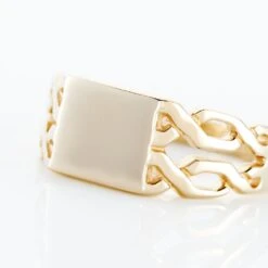 Chevalière Tobias Plaqué Or Jaune -Bijouterie Pas Chère FQHHJW0159 view3