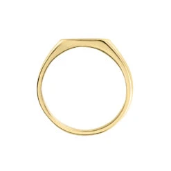 Chevalière Plaqué Or Jaune Bennie Email Noir -Bijouterie Pas Chère FQHHJWN003 view2