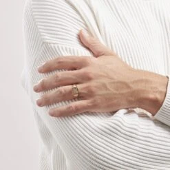 Chevalière Plaqué Or Khepri Oxyde De Zirconium -Bijouterie Pas Chère FQHHJZW103 model1