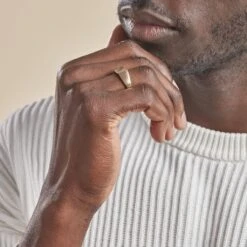 Chevalière Plaqué Or Jaune Asa Oxydes De Zirconium -Bijouterie Pas Chère FQHHJZW105 model1