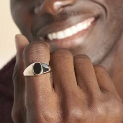 Chevalière Kauai Plaqué Or Jaune Pierre De Synthese -Bijouterie Pas Chère FQHMJNN102 model1