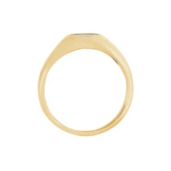 Chevalière Kauai Plaqué Or Jaune Pierre De Synthese -Bijouterie Pas Chère FQHMJNN102 view2