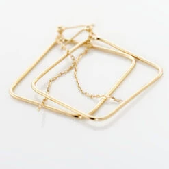 Boucles D'oreilles Pendantes Idoia Plaqué Or Jaune -Bijouterie Pas Chère FQOFJW0492 view2