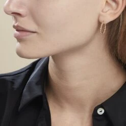 Créoles Plaqué Or Jaune Isaiah -Bijouterie Pas Chère FQOFJW0631 model0