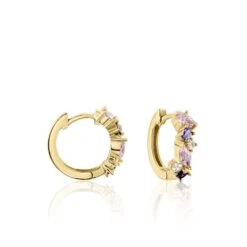 Créoles Plaqué Or Eliina Oxyde De Zirconium