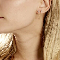 Bijou D'oreille Unitaire Pendante Plaqué Or Jaune Dofi Oxyde -Bijouterie Pas Chère FQOFJZW515 model0