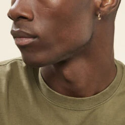 Créole Unitaire Wadim Plaqué Or Jaune -Bijouterie Pas Chère FQOMJW0113 model1