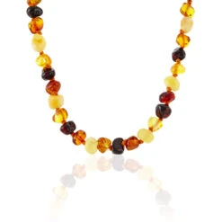 Collier Bebe Argent Blanc Moisha Ambres