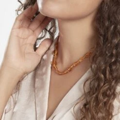 Collier Cososus Ambre -Bijouterie Pas Chère FXCFXIY125 model0