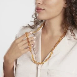 Collier Sautoir Cososus Ambre -Bijouterie Pas Chère FXCFXIY126 model0