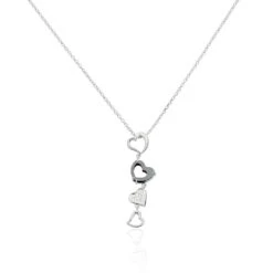 Collier Ecaterina Argent Blanc Céramique Et Oxyde De Zirconium
