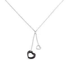 Collier Anissa Argent Blanc Céramique Et Oxyde De Zirconium