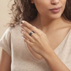 Bague Ceramique X Argent Blanc Oxyde De Zirconium Et Céramique -Bijouterie Pas Chère MADFBXN147 model0