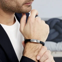 Bracelet Hauc Acier Bicolore -Bijouterie Pas Chère MIBH2W0147 model0