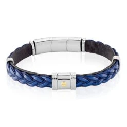 Bracelet Jourdan Trenza Acier Bicolore