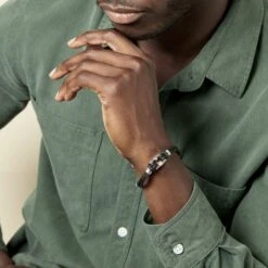 Bracelet Sayaline Acier Blanc 11 Bracelet Sayaline Acier Blanc -Bijouterie Pas Chère MIBHBW0262 model2