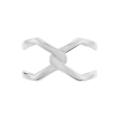 Bague Adelind Acier Blanc -Bijouterie Pas Chère MIDFBW0306 view1