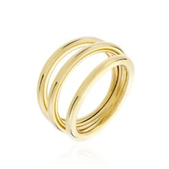 Bague Adeau Acier Jaune