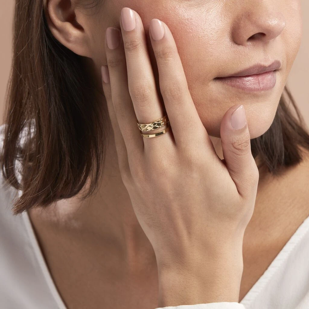 Bague Ajustable Abram Acier Doré 5 Bague Ajustable Abram Acier Doré – Image 5