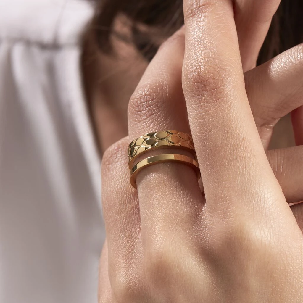 Bague Ajustable Abram Acier Doré 6 Bague Ajustable Abram Acier Doré – Image 6