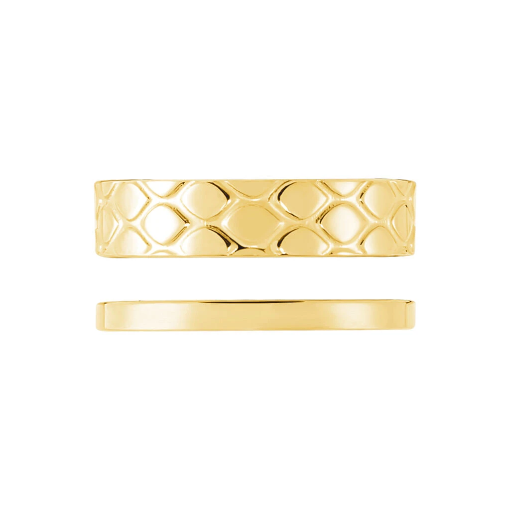 Bague Ajustable Abram Acier Doré 2 Bague Ajustable Abram Acier Doré – Image 2