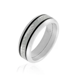 Bague Mollie Acier Blanc