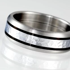 Bague Mollie Acier Blanc -Bijouterie Pas Chère MIDHBW0071 view3