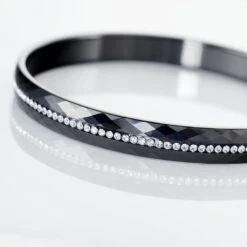 Bracelet Jonc Lola Cera Ceramique Noir Strass Et Céramique 6 Bracelet Jonc Lola Cera Ceramique Noir Strass Et Céramique -Bijouterie Pas Chère MRBFNXN001 view2